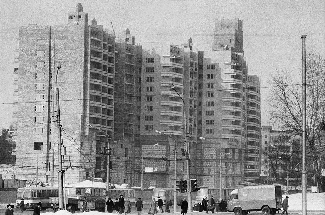 Строительство дома по ул.Немига, Минск, середина 80-х