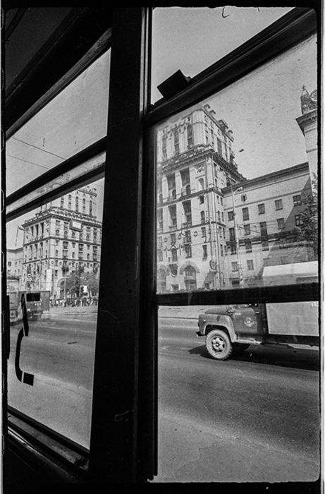 Минск из трамвая. 1987год